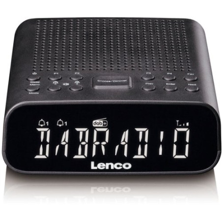 radiosveglia lenco cr-606bk dab+ fm e bluetooth nero [cr-606bk]
