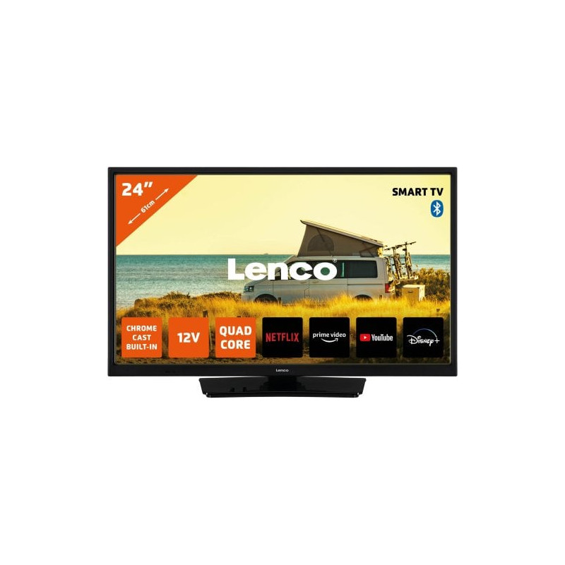 tv led 24'' lenco led-2463 hd ready 1366x768p smart tv