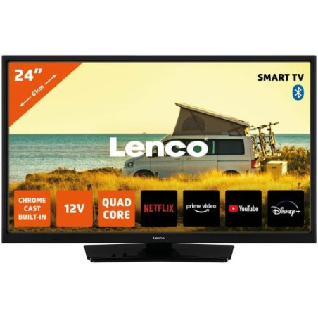 tv led 24'' lenco led-2463 hd ready 1366x768p smart tv