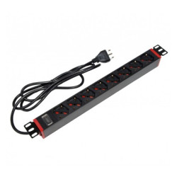 multipresa rack techly i-case strip-81u36 19'' 8