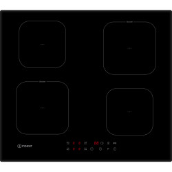 piano cottura indesit isf18q60ne ad induzione con 4 zone nero [isf18q60ne]