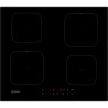 piano cottura indesit isf18q60ne ad induzione con 4 zone nero [isf18q60ne]