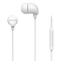 auricolari philips wired musica e chiamate bianco [tae214600]