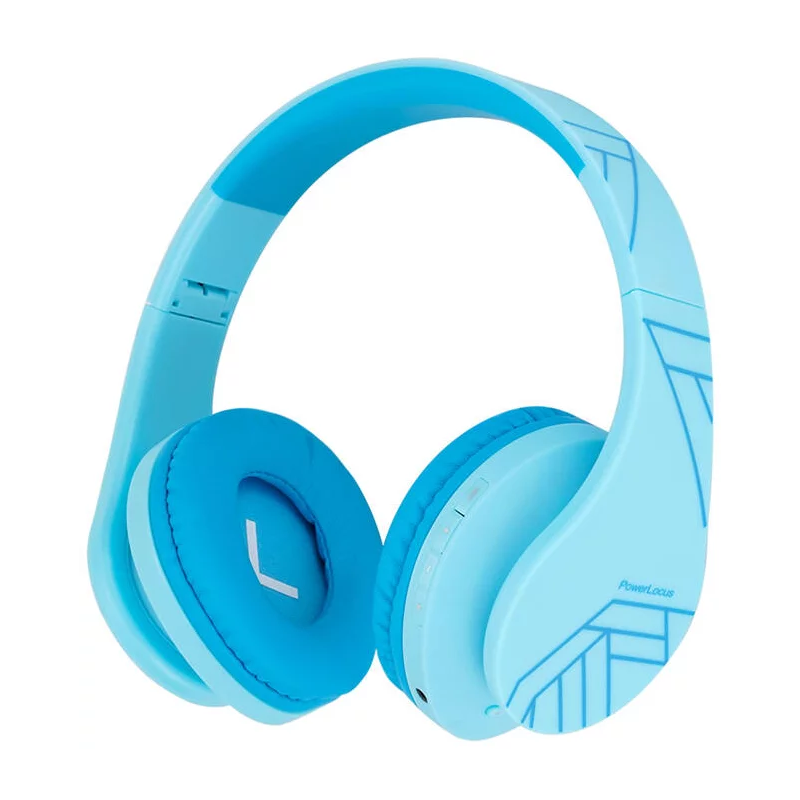 cuffie per bambini powerlocus pwl-p2kids-blue wireless bluetooth