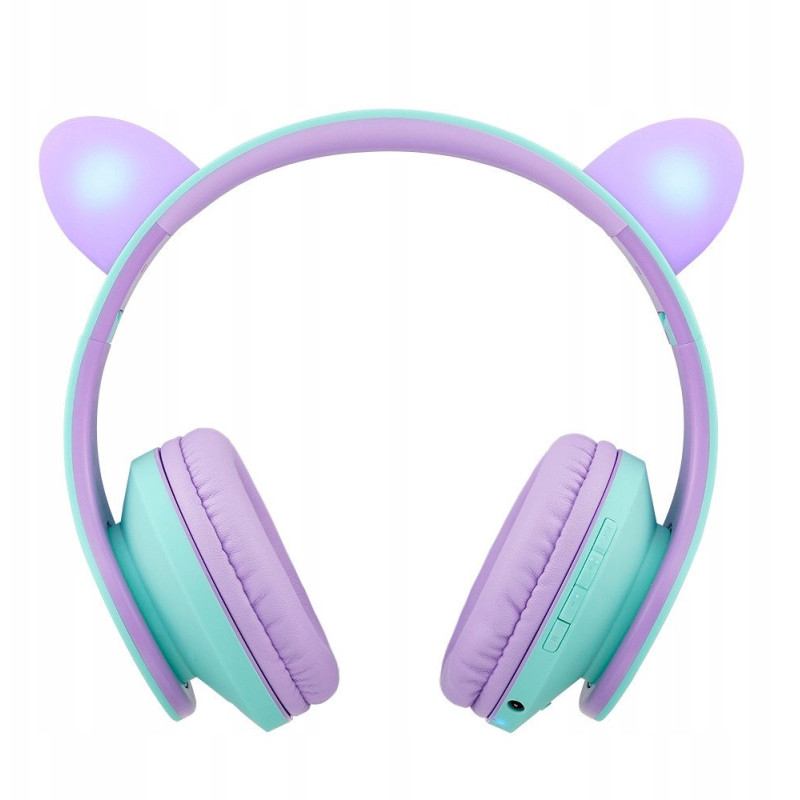cuffie per bambini powerlocus p2 kids wireless con orecchie 3.5mm