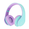 cuffie powerlocus p2 kids wireless bluetooth 3.5mm turchese/viola