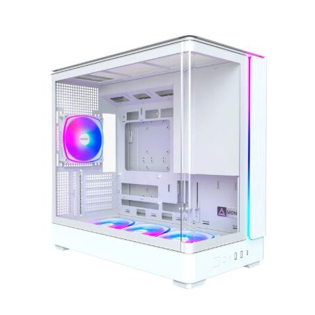 case montech king 15 pro midi-tower atx bianco