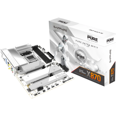 scheda madre amd sapphire pure x870a wifi7 sockel am5 atx 4x ddr5