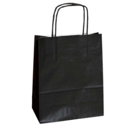 25 shoppers carta kraft 36x12x41cm twisted nero [047572]