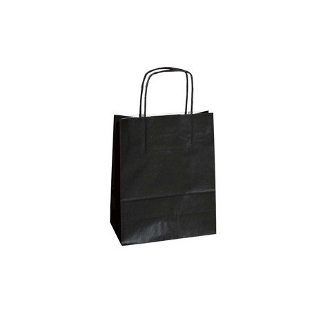 25 shoppers carta kraft 36x12x41cm twisted nero [047572]