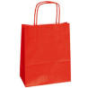 25 shoppers carta kraft 45x15x50cm twisted rosso [047688]