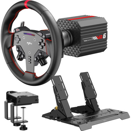 volante e pedaliera pxn vd6 il bundle pacchetto simulatore di corsa