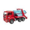 modellino bruder man tga camion con cassone ribaltabile 1:16 rosso