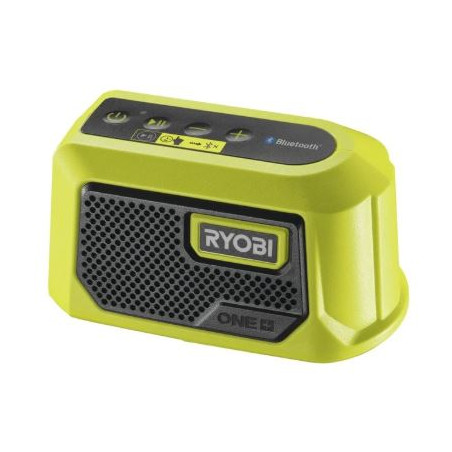 altoparlante ryobi one+ bluetooth con batteria 18v verde nero [5133005000]