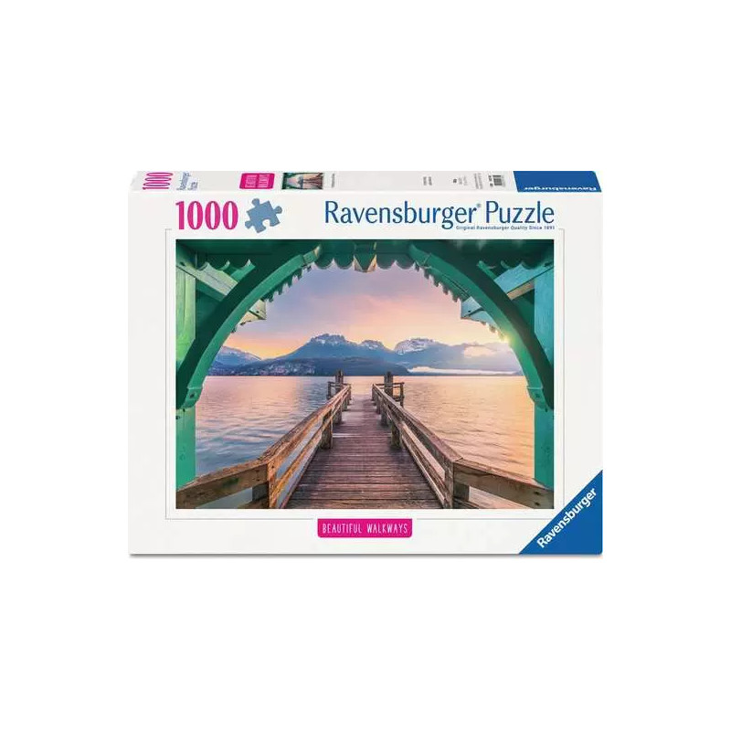 puzzle ravensburger romantica passerella sul lago di annecy 1000pz