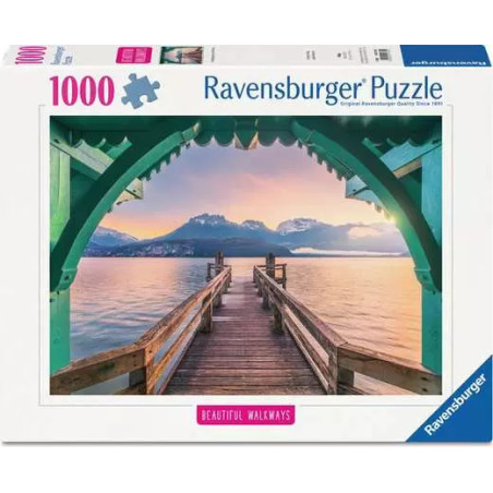 puzzle ravensburger romantica passerella sul lago di annecy 1000pz