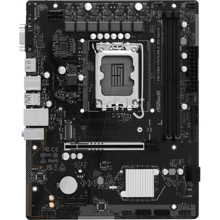 scheda madre asrock h610m-hvs/m.2 d5 gen5 lga1700 microatx 2xddr5