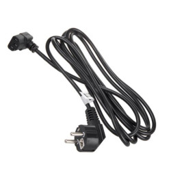 cavo di alimentazione maclean mctv-854 angolare a 3 pin 3m nero