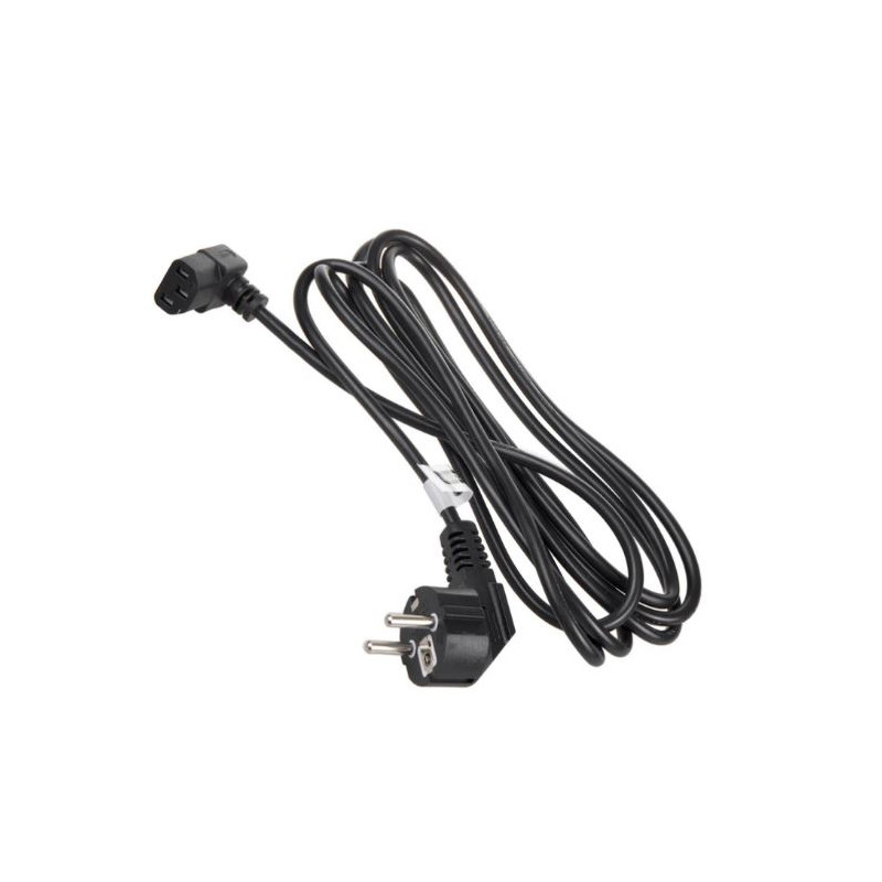 cavo di alimentazione maclean mctv-854 angolare a 3 pin 3m nero