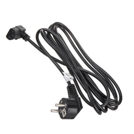 cavo di alimentazione maclean mctv-854 angolare a 3 pin 3m nero