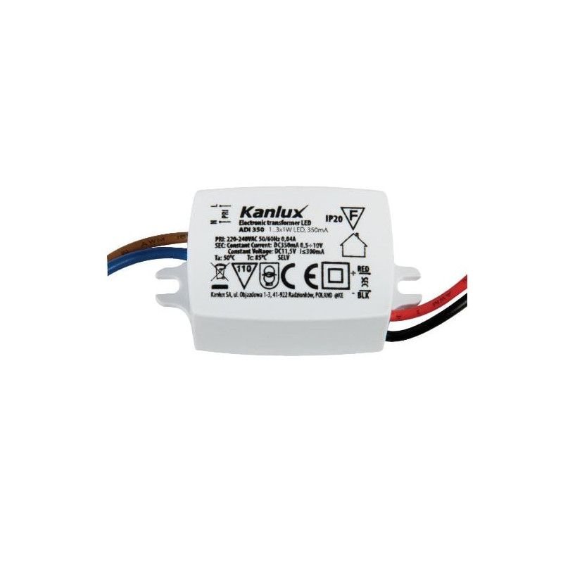 alimentatore led kanlux 0.5-10v uscita 0.4a bianco [01440]