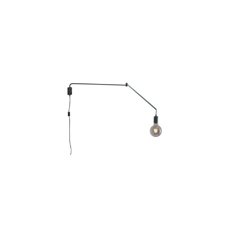 applique da parete trio line 1x e27 10w nero opaco [200200132]