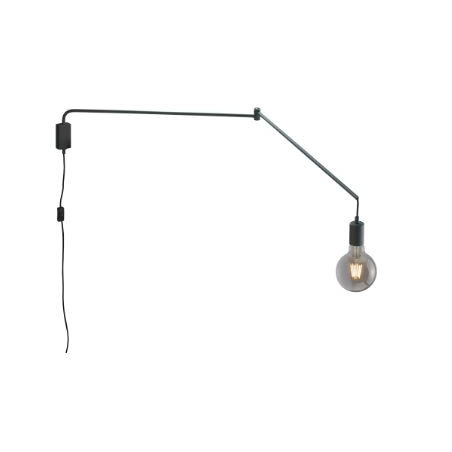 applique da parete trio line 1x e27 10w nero opaco [200200132]