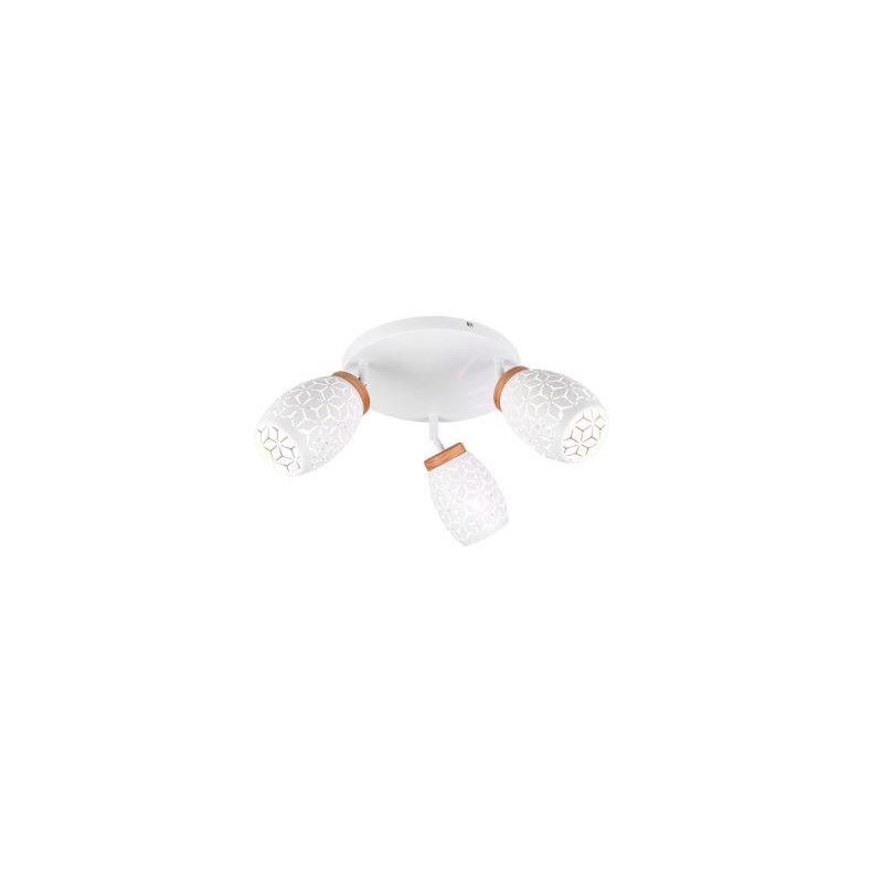 applique da parete trio bidar 3xe14 10w bianco [r61573331]