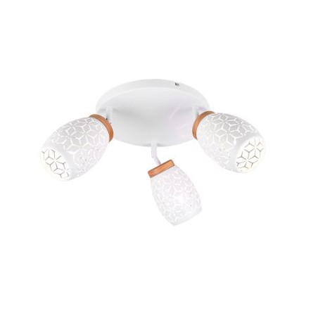 applique da parete trio bidar 3xe14 10w bianco [r61573331]