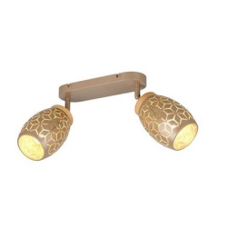 applique da parete trio bidar 2xe14 10w marrone caffe' [r81572065]