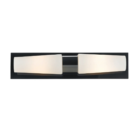 lampada da parete a led markslojd brastad doppia 40w ip44 230v nera