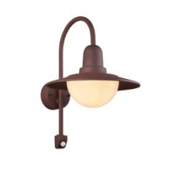 applique da parete trio norman e27 40w ruggine-bianco [207269124]