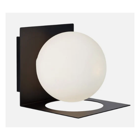 lampada da parete markslojd zenit g9 ip44 230v 18w nera [107495]