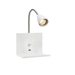 lampada da comodino led markslojd logi gu10 ip20 230v 7w bianca [107140]