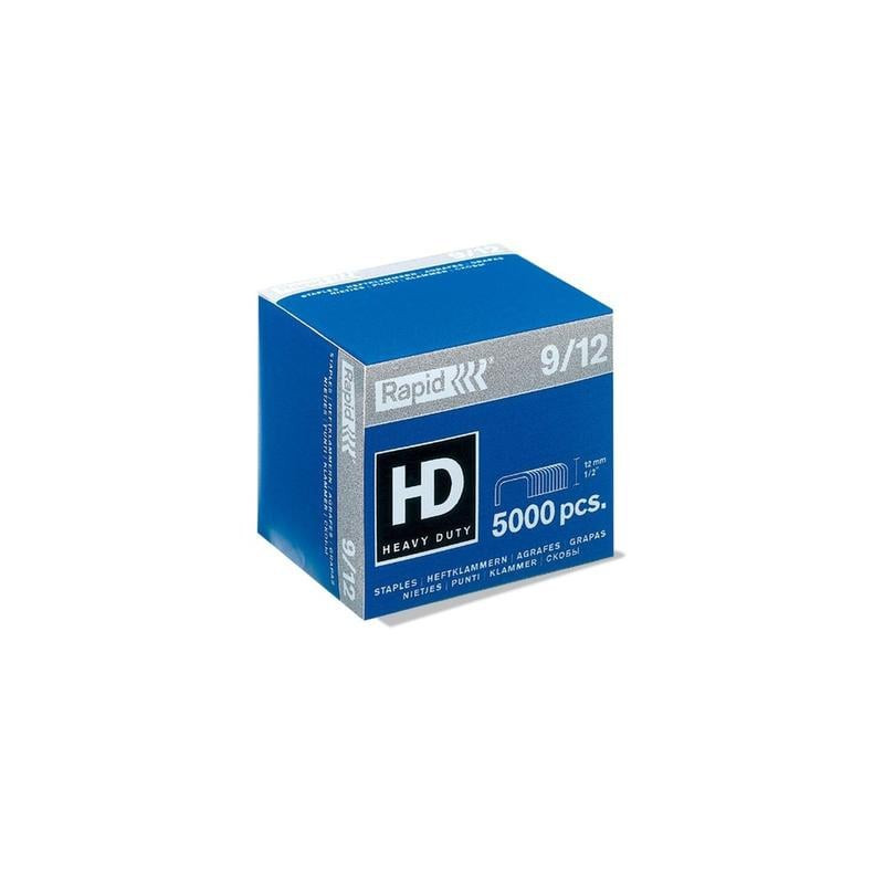 Punti cucitrice rapid 5000 punti 9/12 zincati per alti spessori [24871400]