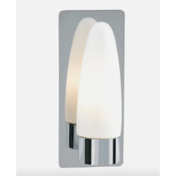 applique da parete markslojd bullet 1x40w max e14 ip44 cromata [107610]