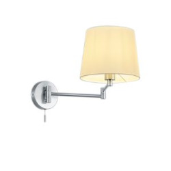 applique da parete trio lyon 60w e27 nichel opaco [209100107]