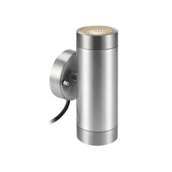 lampada da facciata markslojd garden 24 led 2x3w 3000k ip44 alluminio