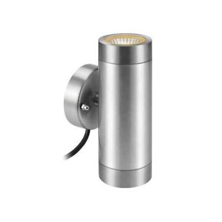 lampada da facciata markslojd garden 24 led 2x3w 3000k ip44 alluminio