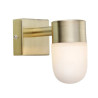 applique da parete per il bagno markslojd menton g9 18w ottone e