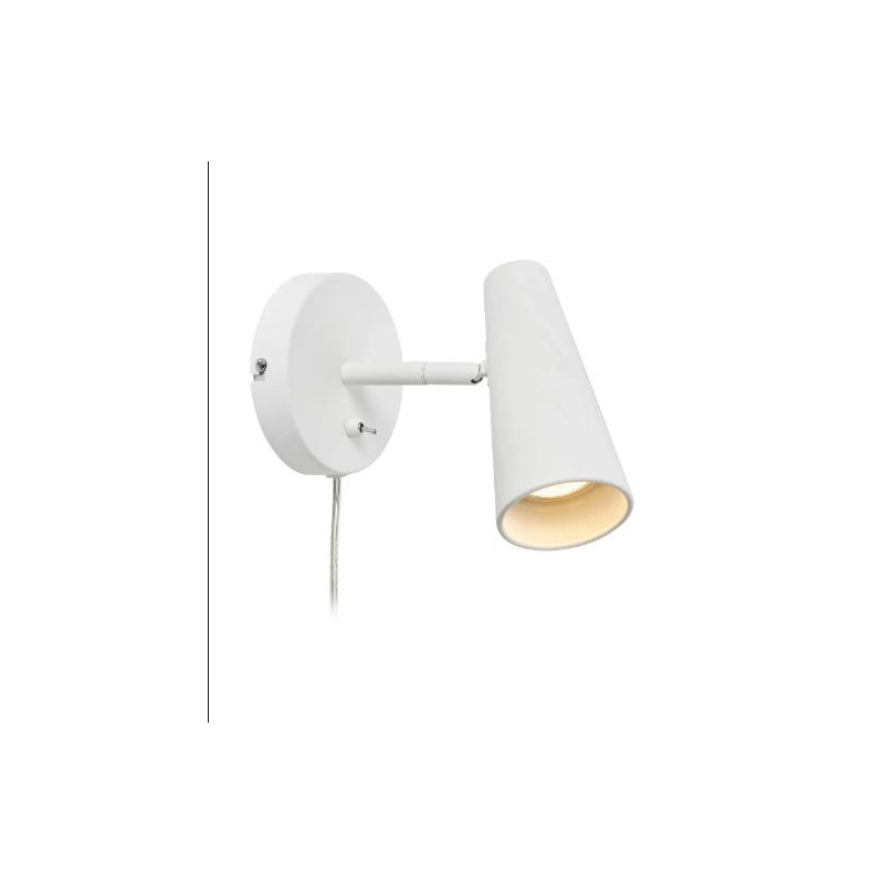 applique da parete markslojd crest gu10 7w ip20 bianco [108199]