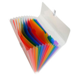 Classificatore esacompta 13 tasche 33x25cm in ppl crystal [55298e]