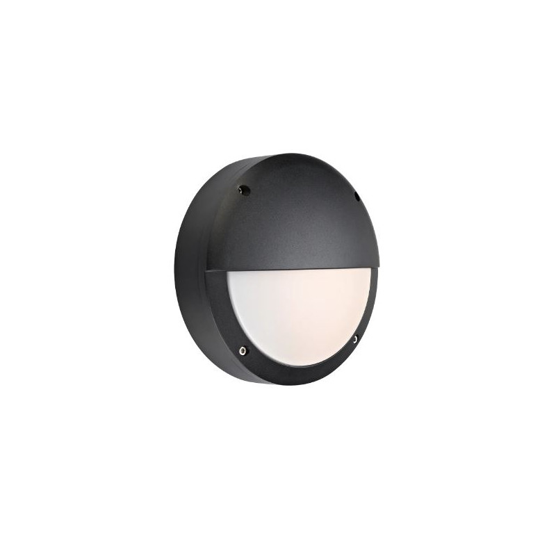 lampada da facciata markslojd hero led 500lm ip44 nero e bianco [106519]