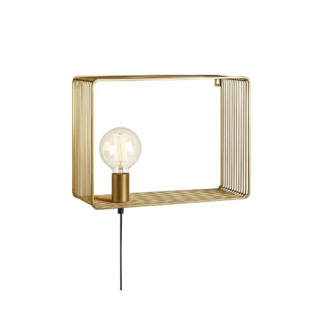 applique da parete markslojd shelf e27 60w ip20 oro [107815]