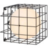 lampada da tavolo markslojd cage e14 40w bianco-nero [107382]