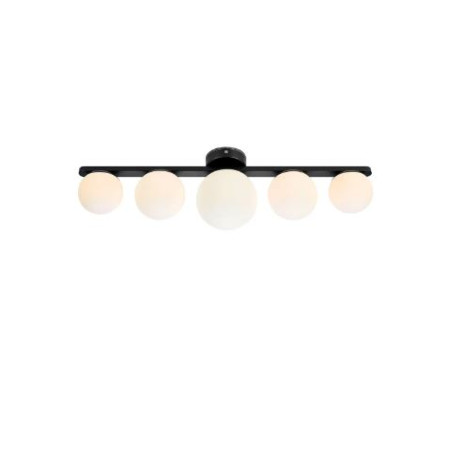 applique-plafonniera markslojd puro 5xg9 20w ip44 nero-bianco