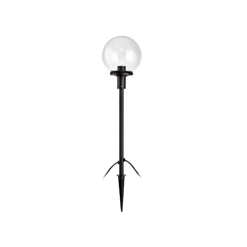 paletto led markslojd garden 24 50cm 3w 3000k 210lm vetro nero [107283]
