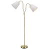 lampada da terra a led markslojd modena e27 ip20 40w 230v ottone/bianco