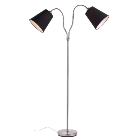 lampada da terra markslojd modena e27 ip20 60w 230v acciaio/nero