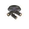 plafoniera markslojd costilla 3xgu10 7w ip20 grigio scuro [108471]